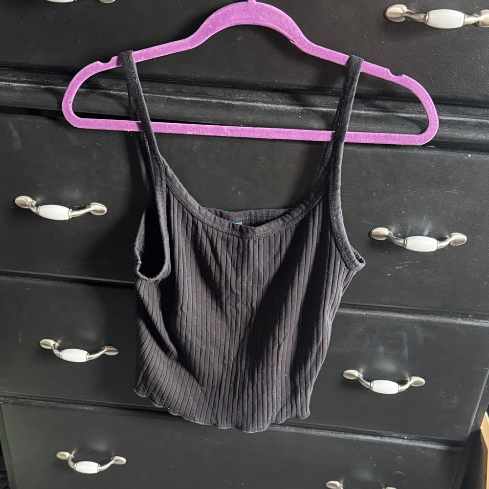 Old Navy Black Ribbed Camisole
